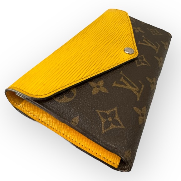 LOUIS VUITTON Limited Edition Marie-Lou Tri-fold Long Wallet, Mimosa - Picture 7 of 16